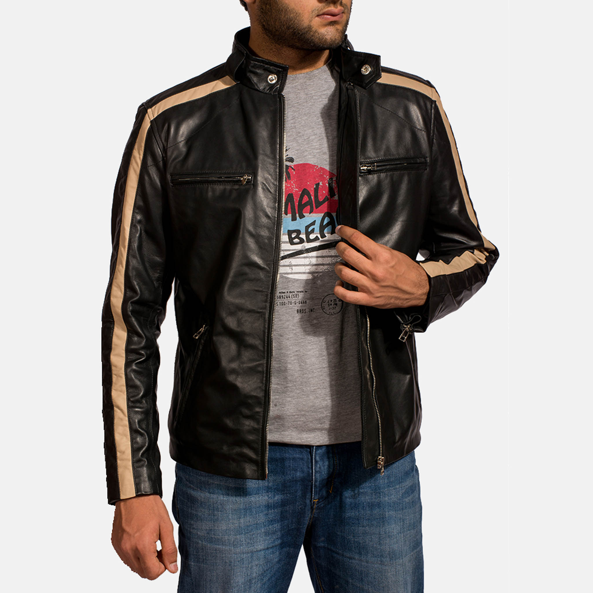 Fella Black Leather Jacket – Premium Timeless Biker Style