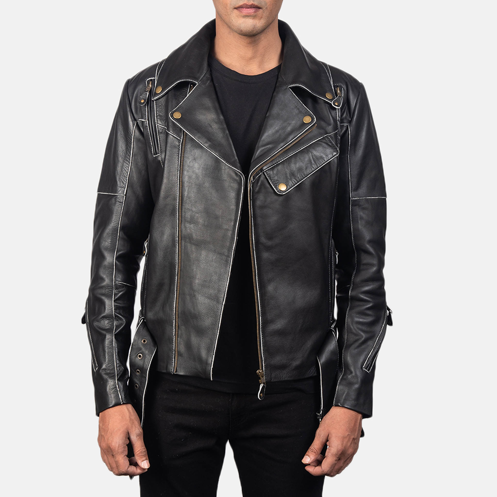 Legacy Cruiser Black Leather Jacket – Premium Bikers Look