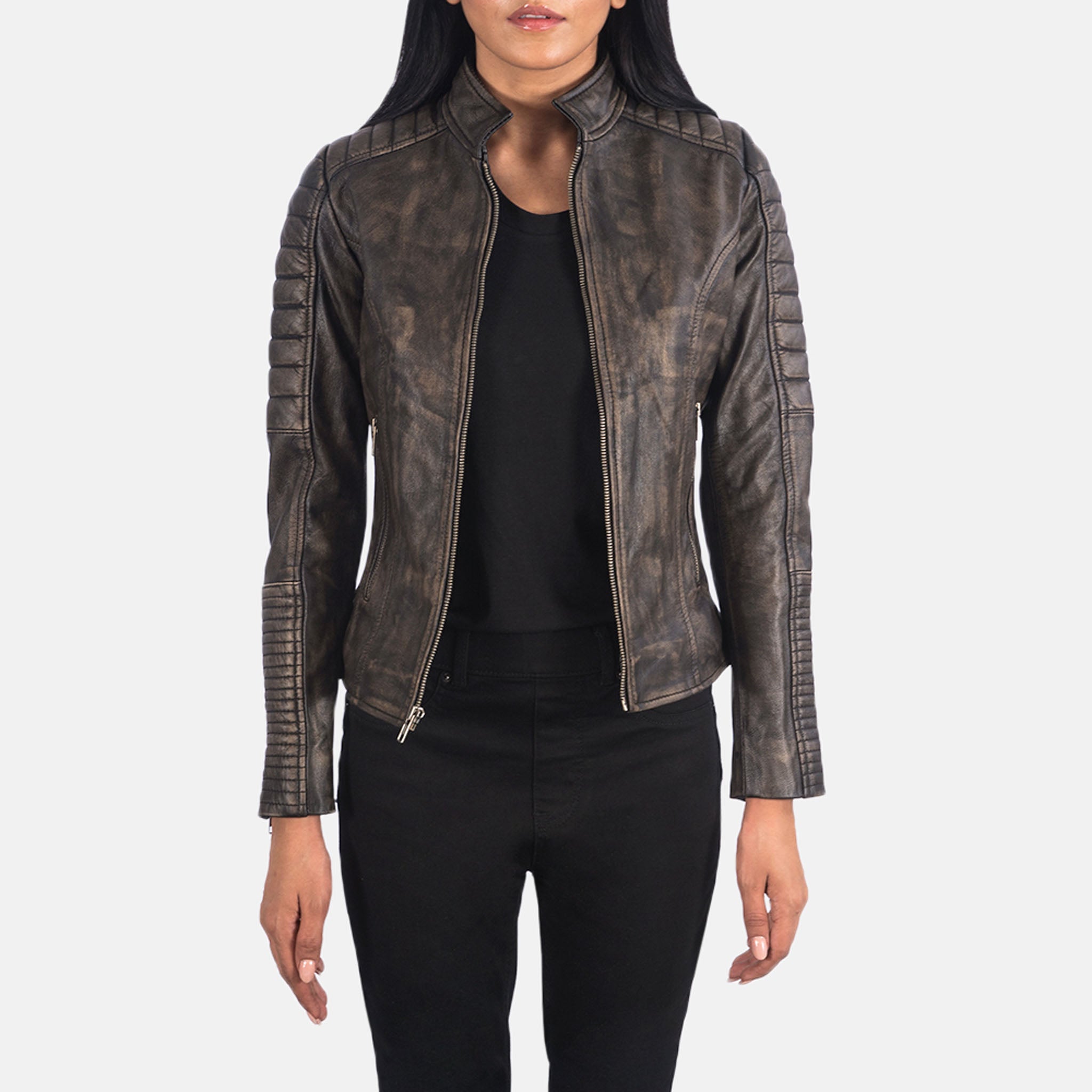 Madelyn Quilted Leather Biker Jacket - Women's Premium Motorcycle Fashion