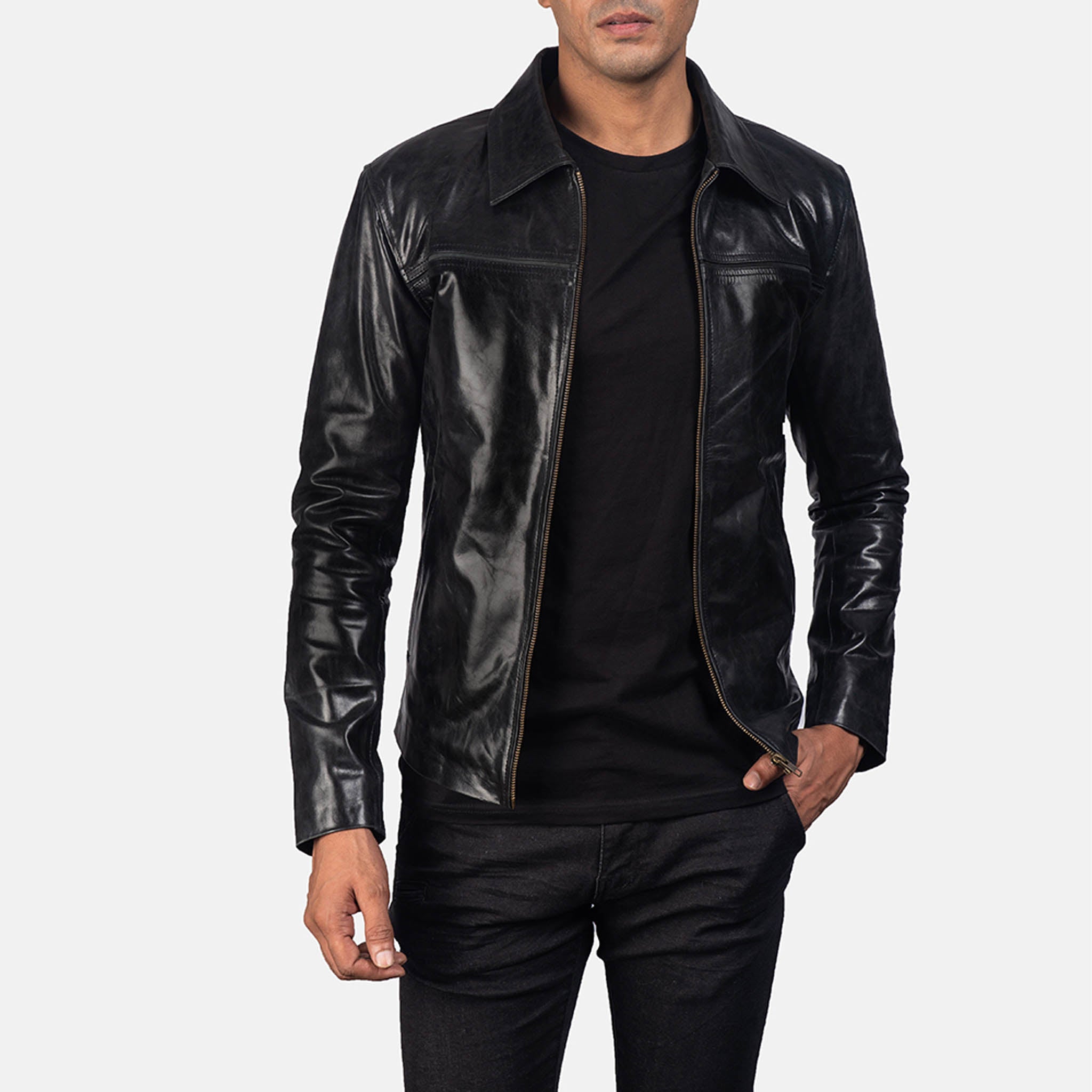 Spiritual Black Leather Jacket – Perfect for Bikers and Everyday Wear